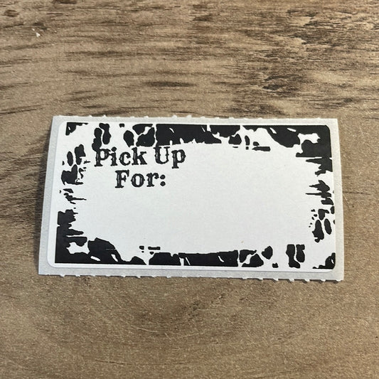Cowhide Local Pickup Thermal Stickers