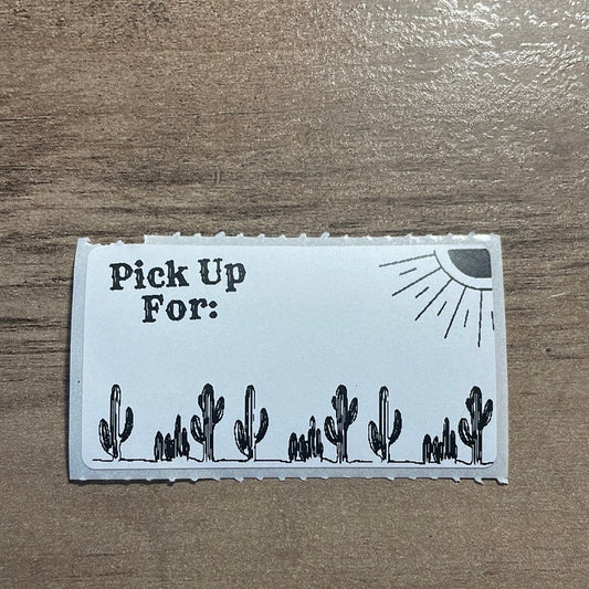 Cactus Local Pickup Thermal Stickers
