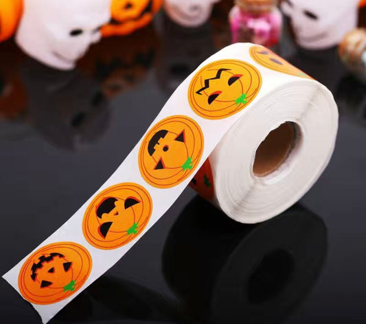 Pumpkin Face Stickers