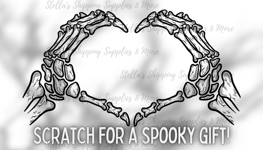 Skeleton Hand Scratch Off Card Set