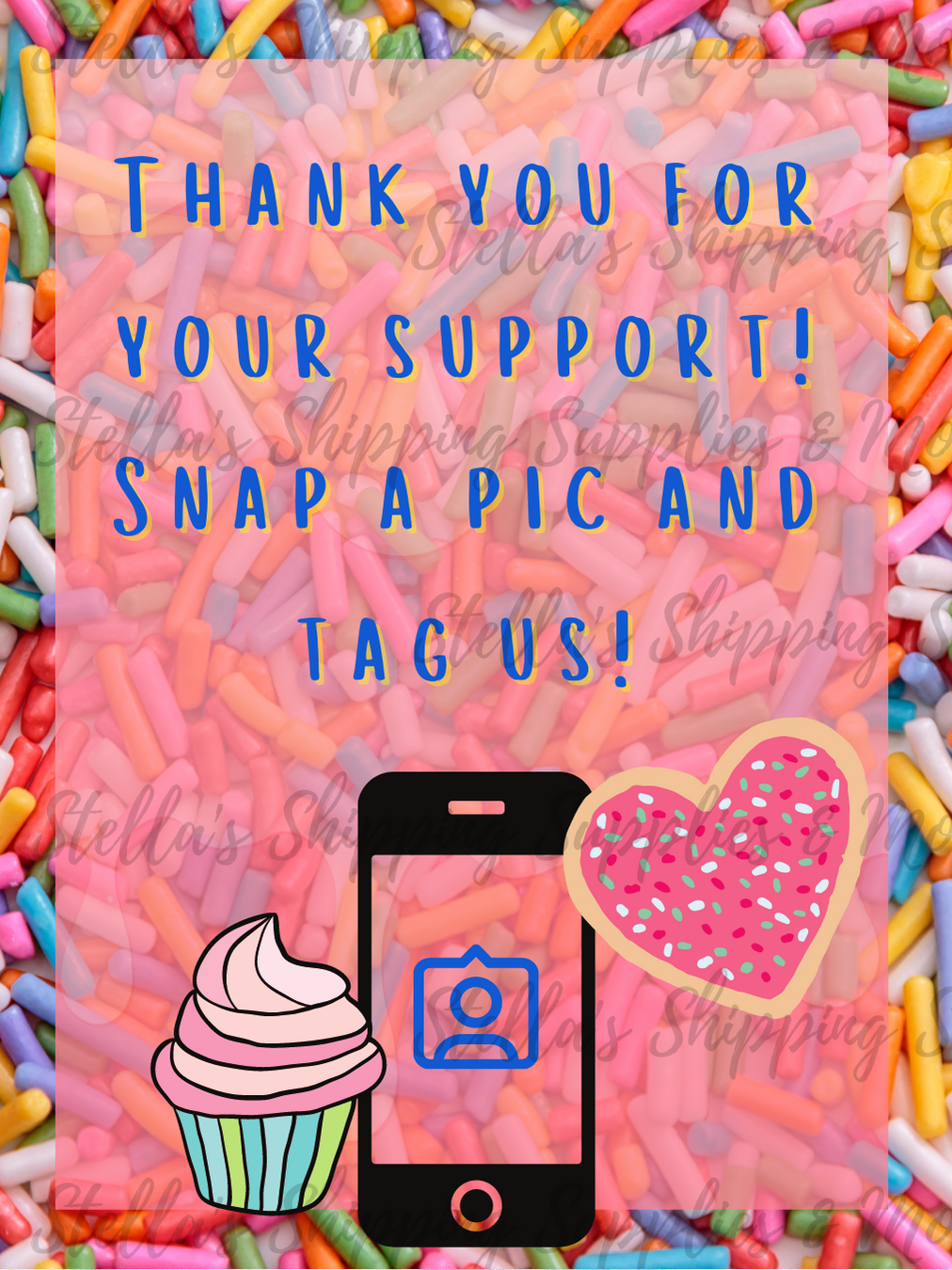 Sprinkles Snap A Pic Cards