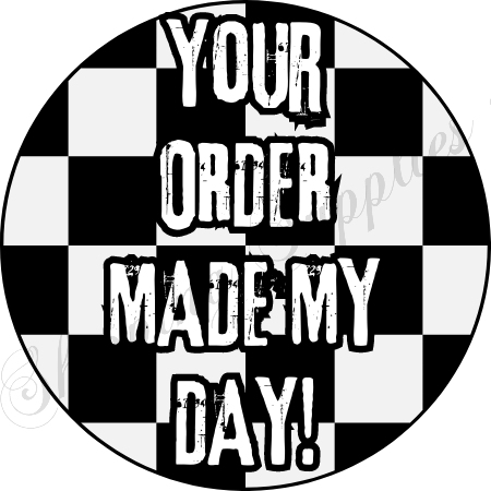 Checkered Day Sticker