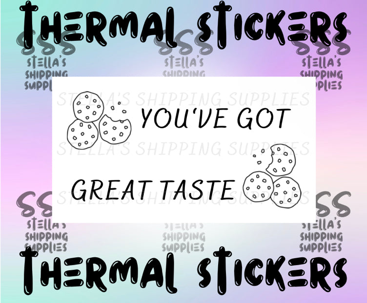 Great Taste Thermal Stickers
