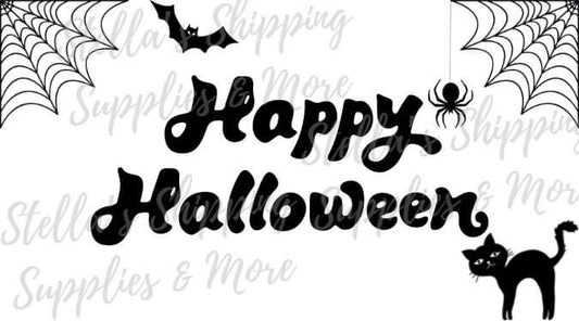 Happy Halloween Thermal Stickers