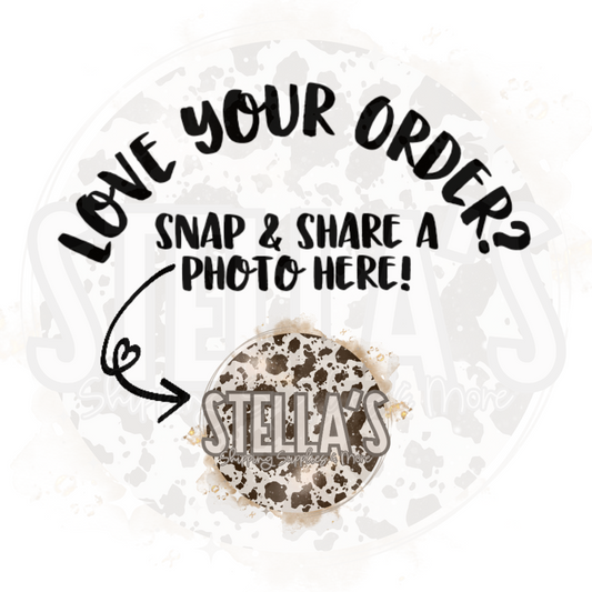 Love Your Order Stickers