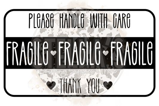 4x6 Fragile Thermal Sticker