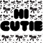 Hi Cutie Thermal Stickers