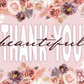 4x6 Floral Boho TY Cards