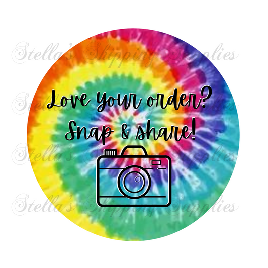 Tie Dye Snap Digital/Sticker