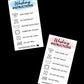 Tee Washing Instruction Cards
