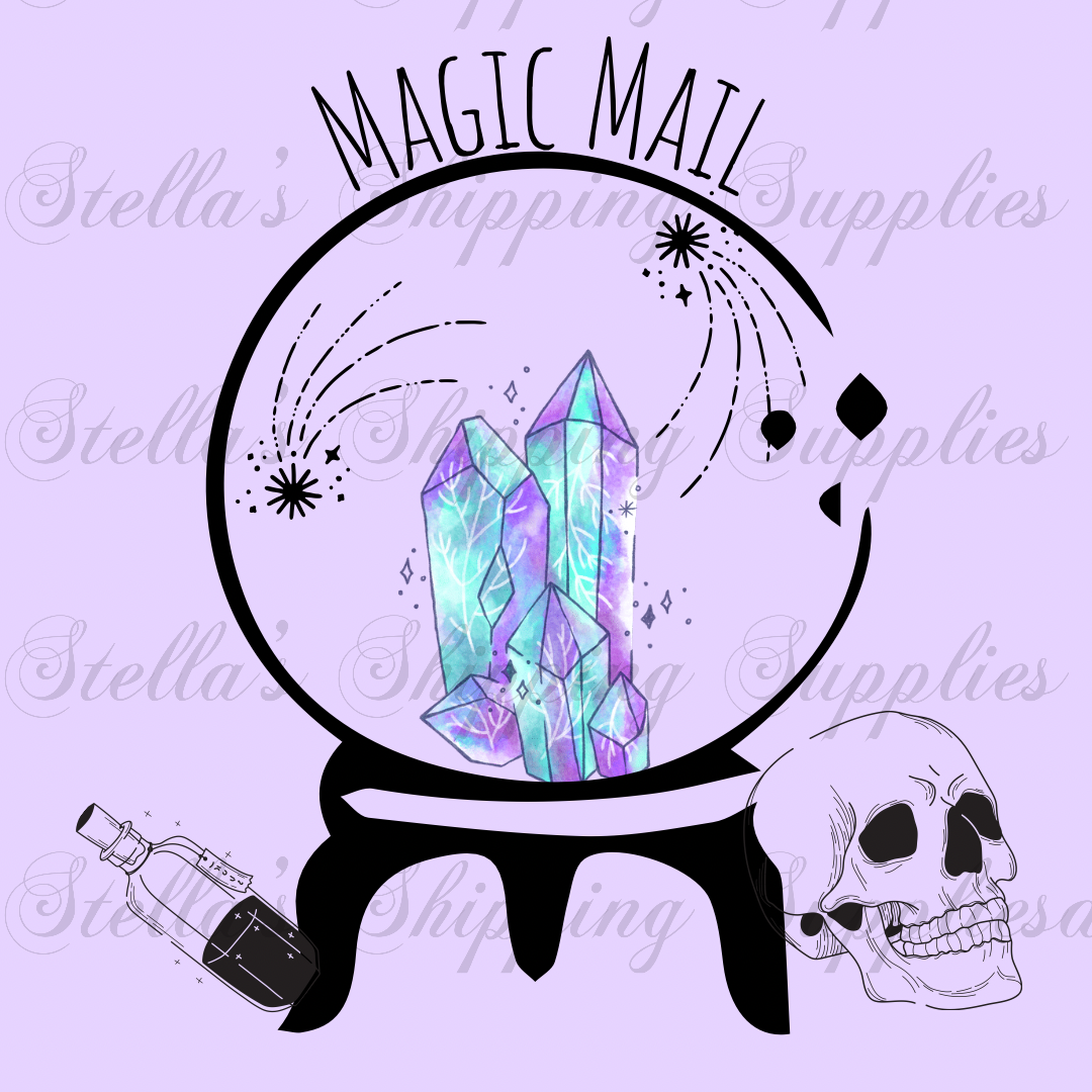 Purple Magic Mail Digital/Sticker