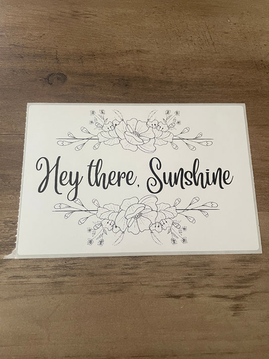 4x6 Sunshine Thermal Sticker