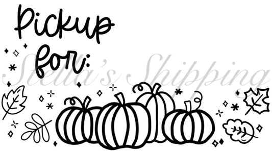 Pumpkin Pickup Thermal Stickers