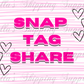 Snap Tag Share Cards