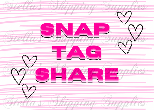 Snap Tag Share Cards