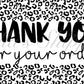 Cheetah TY Thermal Stickers