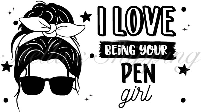 Pen Girl Thermal Stickers