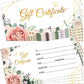 Floral Gift Certificates