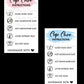 Cup Care Instruction Cards