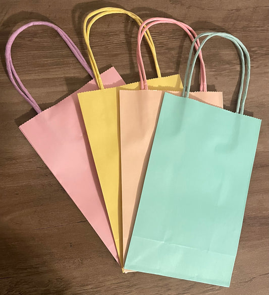 Pastel 5.25x8.44x3 Kraft Bags