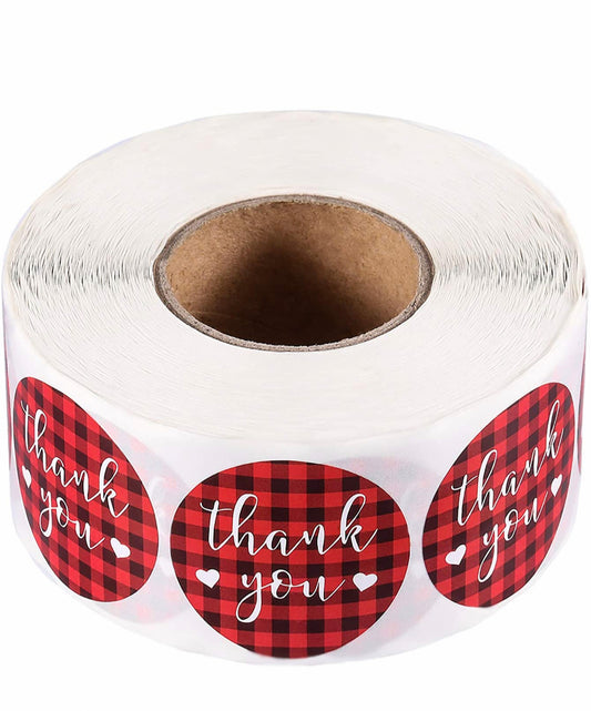 Red/Black Buffalo Plaid Stickers