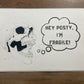 4x6 Hey POSTY Thermal Sticker