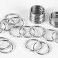 1” Silver Keychain Rings