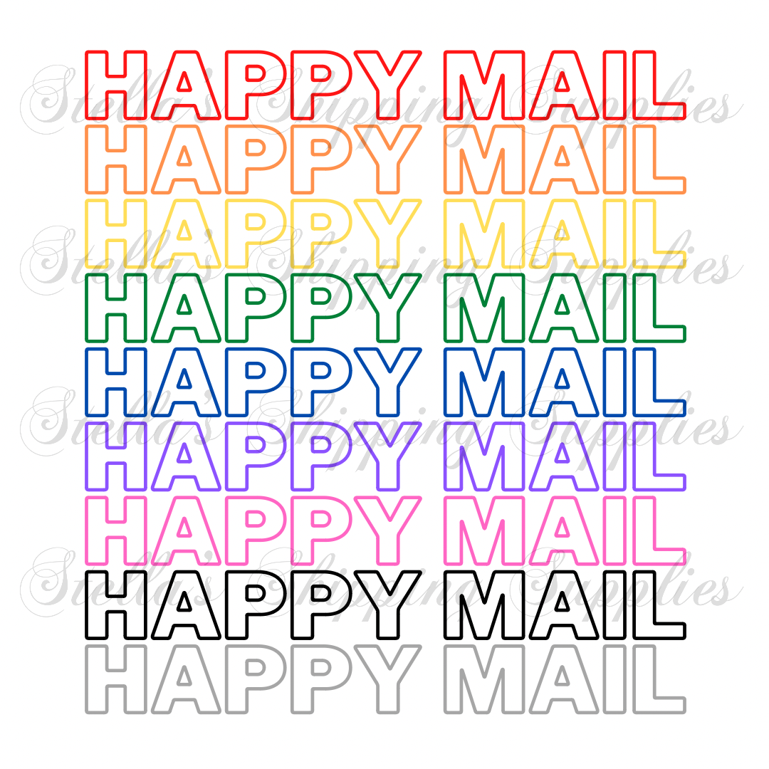 Rainbow Happy Mail Digital/Sticker