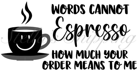 Espresso Thermal Stickers