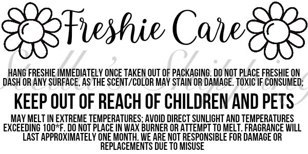 Flower Freshie Care Thermal Stickers