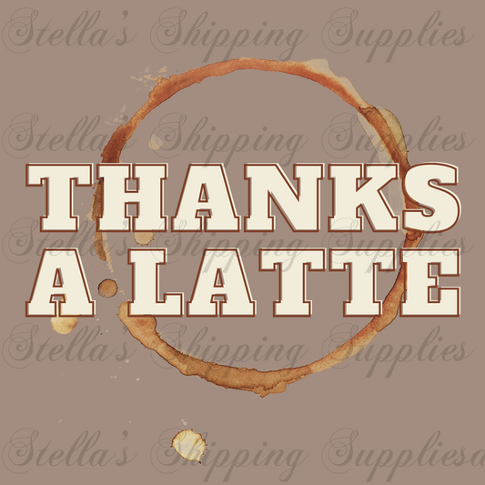 Thanks A Latte Digital/Sticker