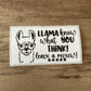 Llama Know Thermal Stickers