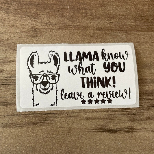 Llama Know Thermal Stickers
