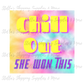 Chill Out Sticker