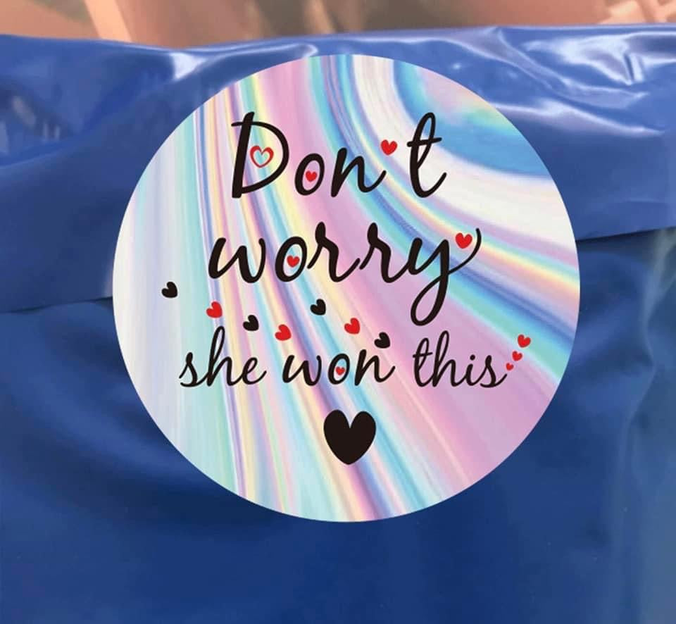 Holo Don’t Worry Stickers