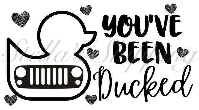 You’ve Been Ducked Thermal Stickers