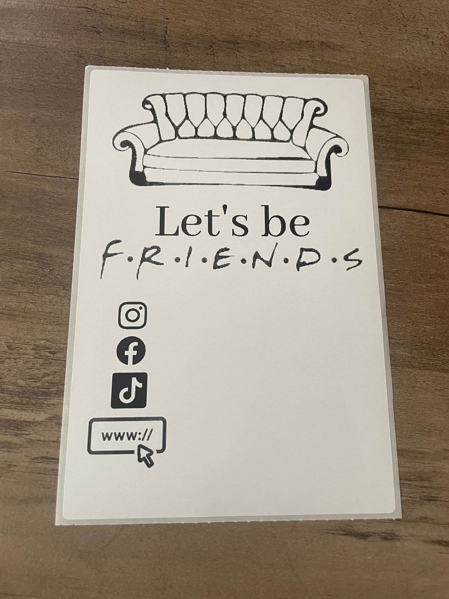 4x6 Friends Thermal Sticker