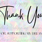 TY Holo Business Cards