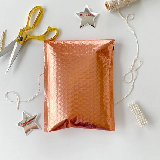 6.5” Rose Gold Bubble Mailer