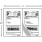 Shipping Label Sheet (2 Stickers)