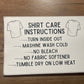 4x6 Shirt Care Thermal Sticker