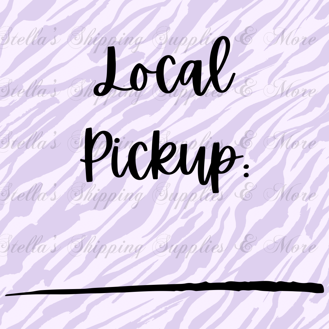 Local Pickup Digital/Sticker