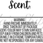 Cow Freshie Scent Thermal Stickers