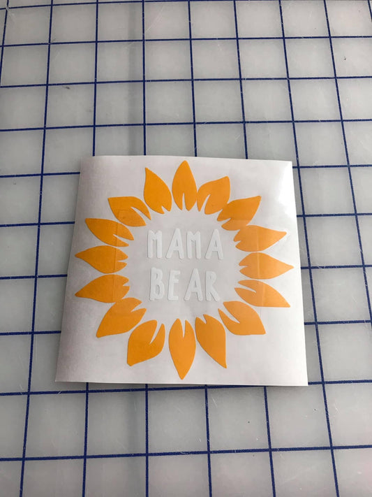 4” Sunflower Decal