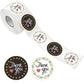 B&W TY Floral Stickers