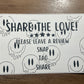 4x6 Share The Love Thermal Sticker