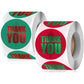 Red/Green Xmas TY Stickers