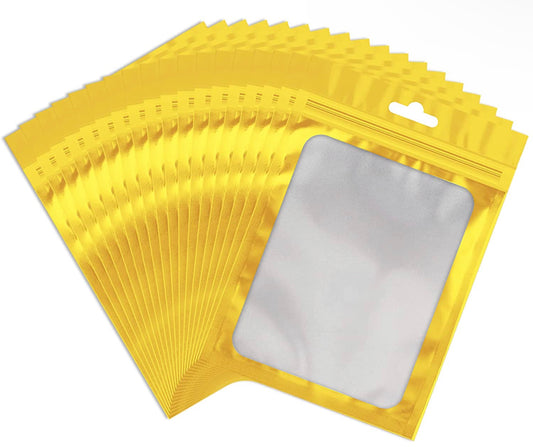 5.5x7.8 Gold Resealable Bags
