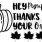 Hey Pumpkin Thermal Stickers