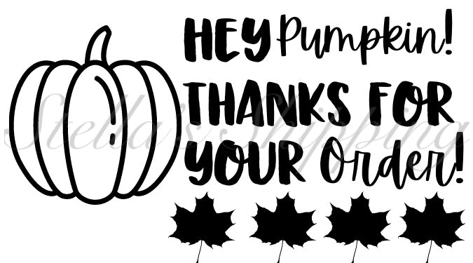 Hey Pumpkin Thermal Stickers